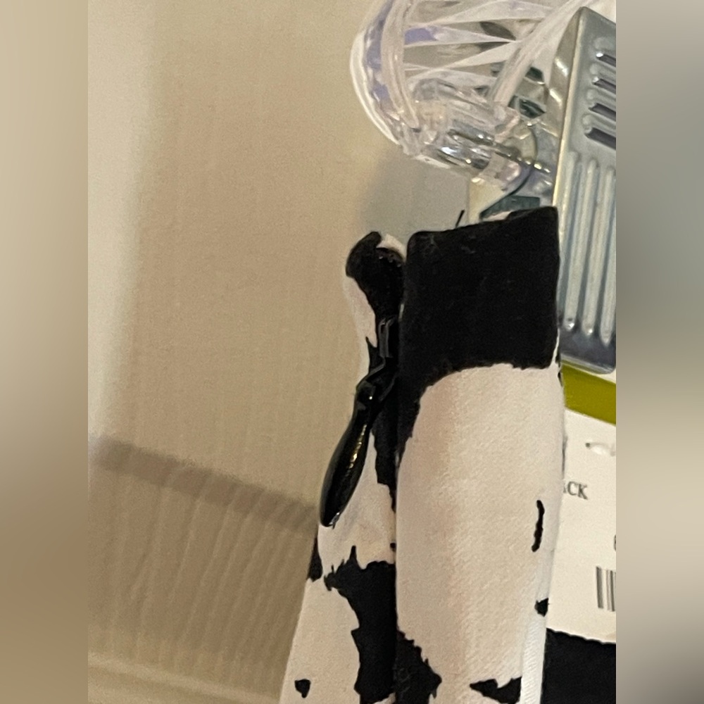 NWT: CHARTER CLUB Black and White Floral Ankle Pants Side Zipper Size 14 - Picture 6 of 8